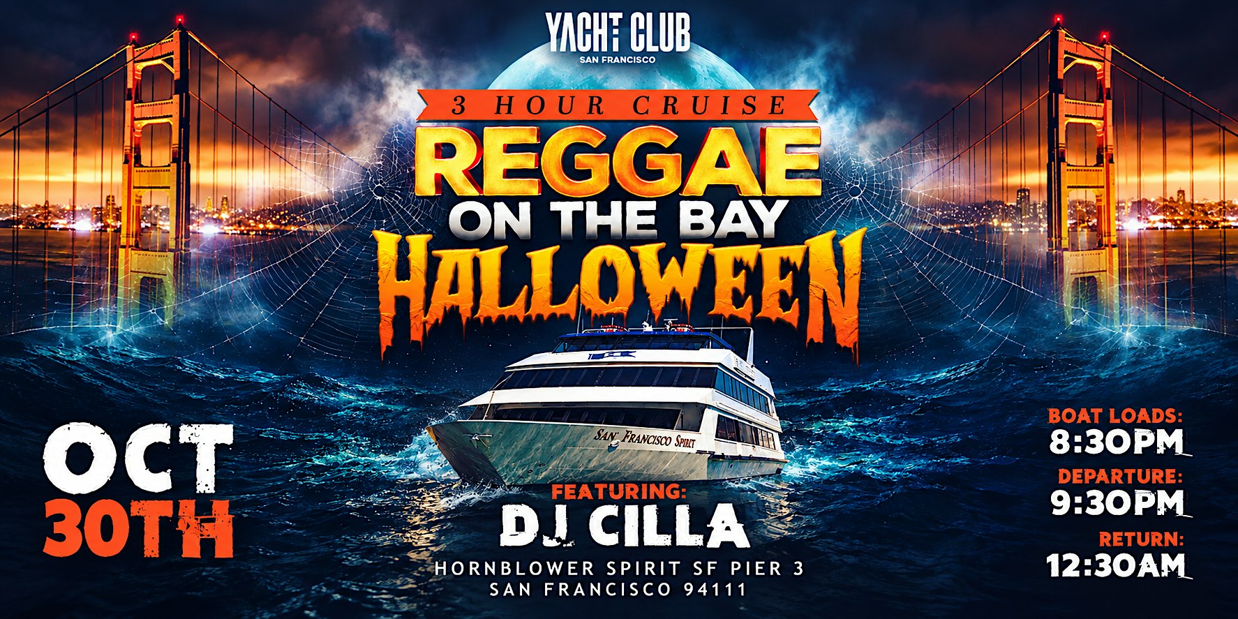 REGGAE ON THE BAY HALLOWEEN YACHT PARTY