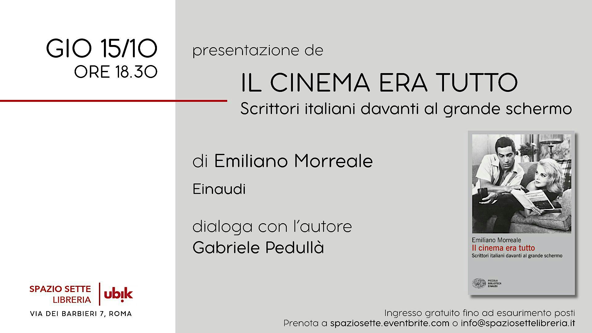 Presentazione de "Il cinema era tutto"