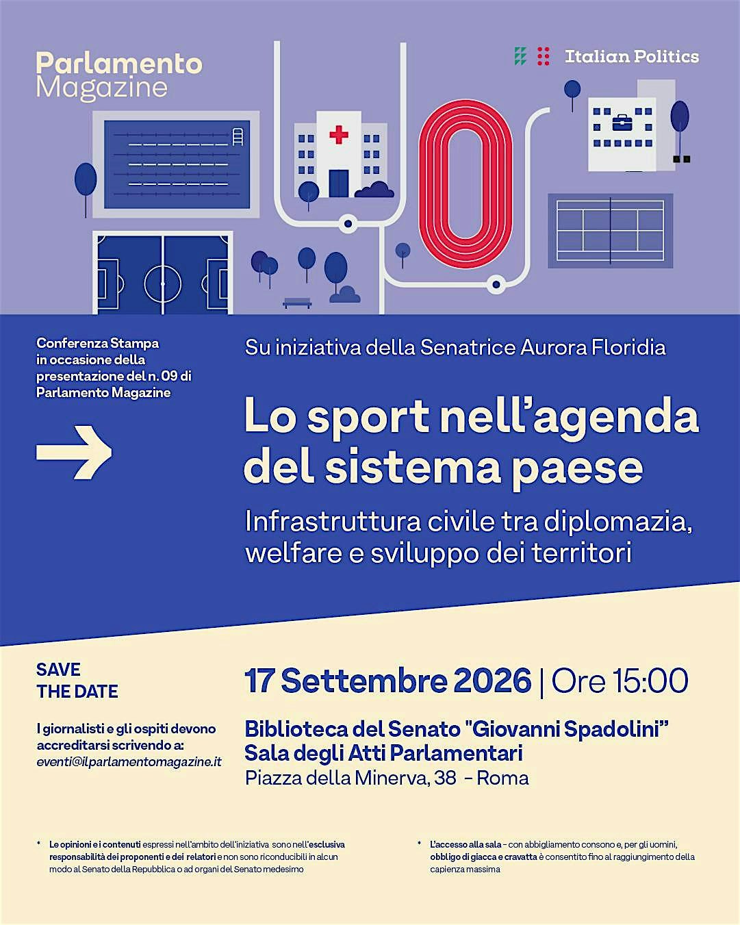 Lo sport nell'agenda del sistema paese