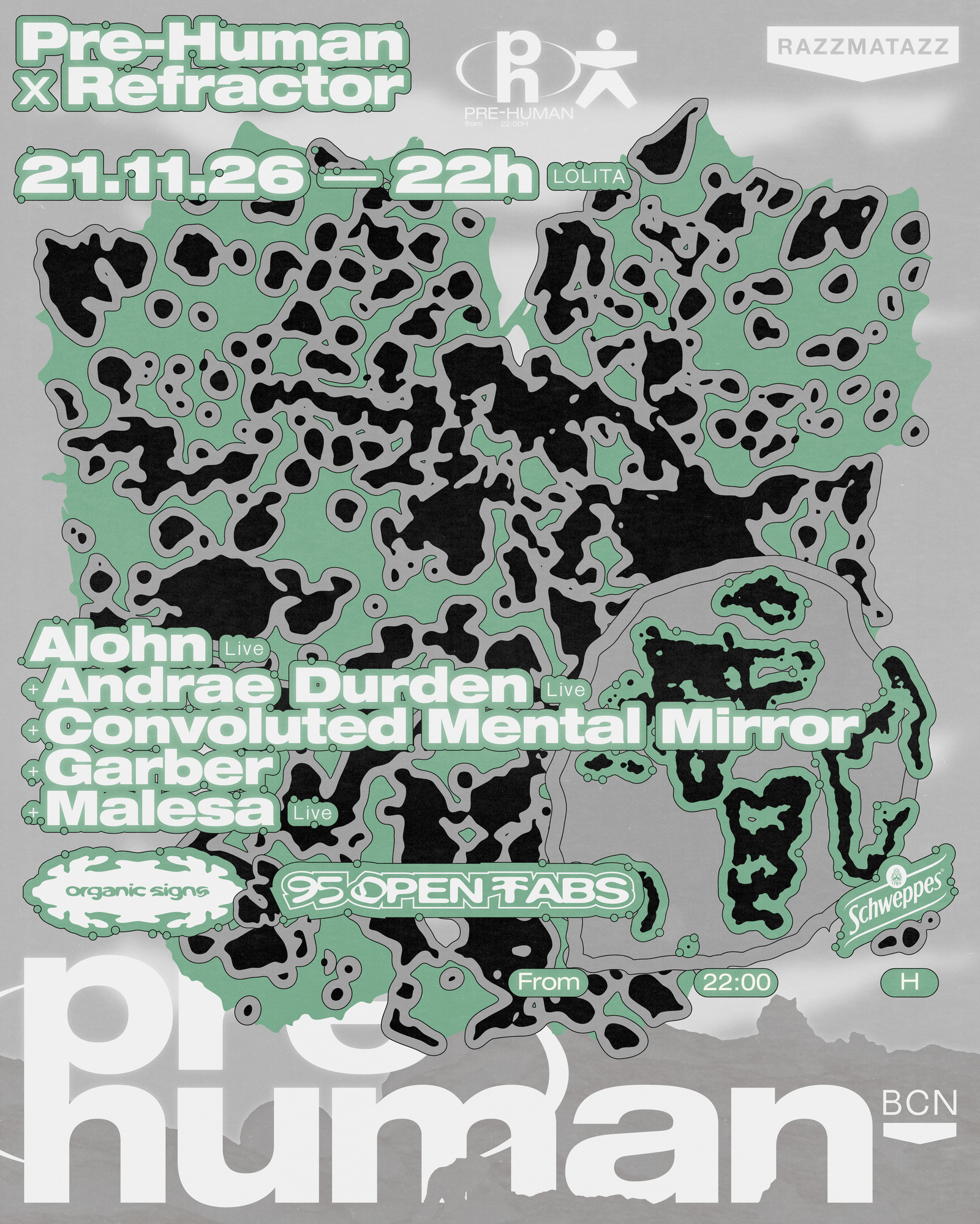 Pre-human x Refractor: Alohn, Andrae Durden, Convoluted Mental Mirror, Gaber, Malesa