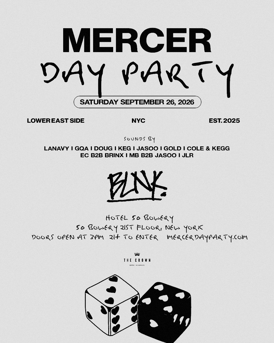 MERCER DAY PARTY - Sep 26