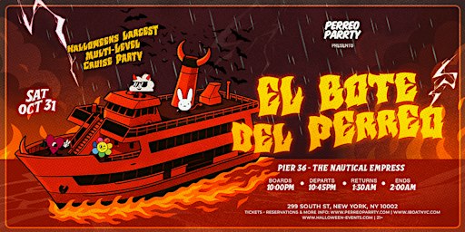 El Bote del Perreo - Halloween Latin & Reggaeton Boat Party Yacht Cruise