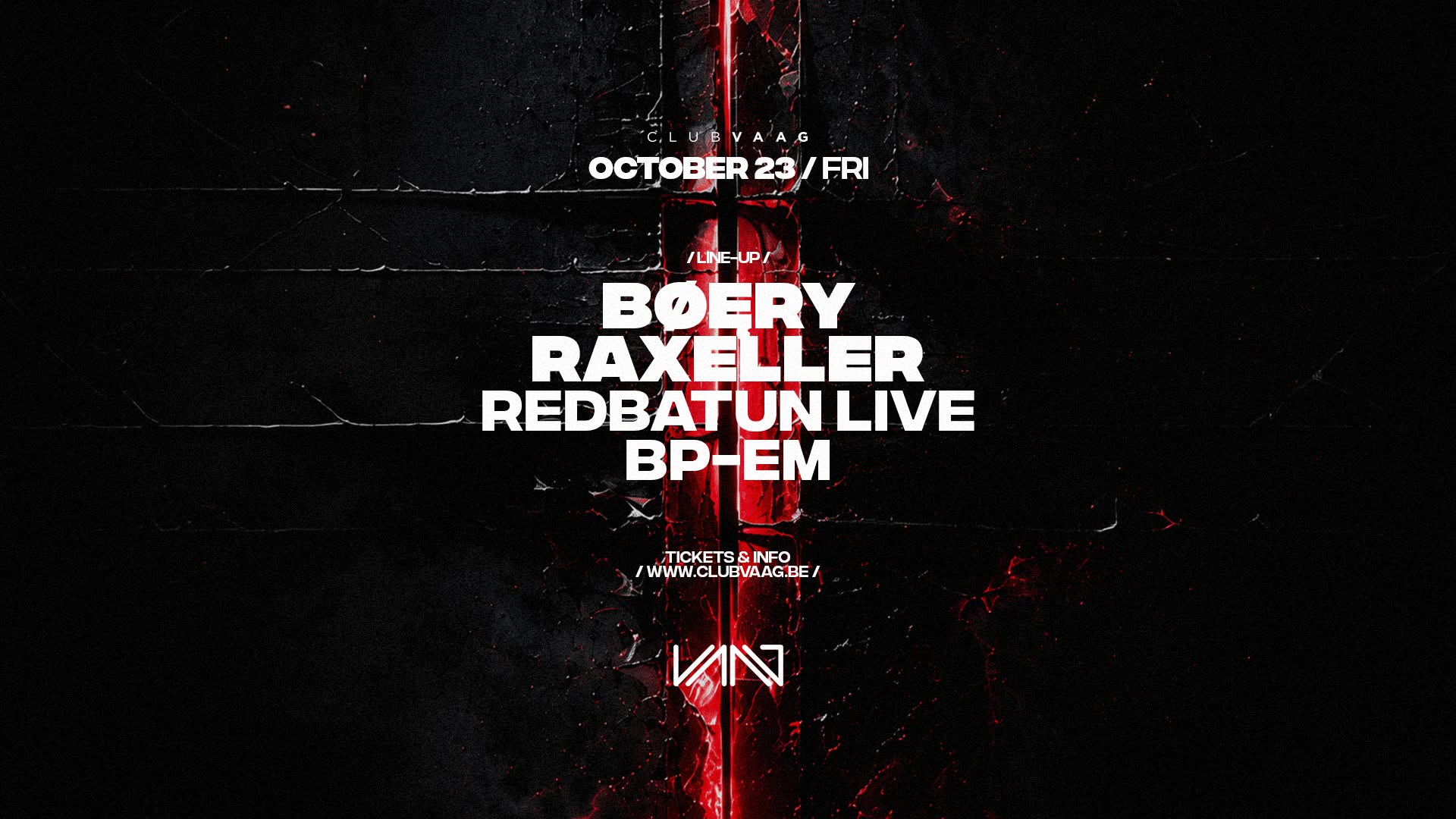 Club Vaag invites BØĘRY & Raxeller
