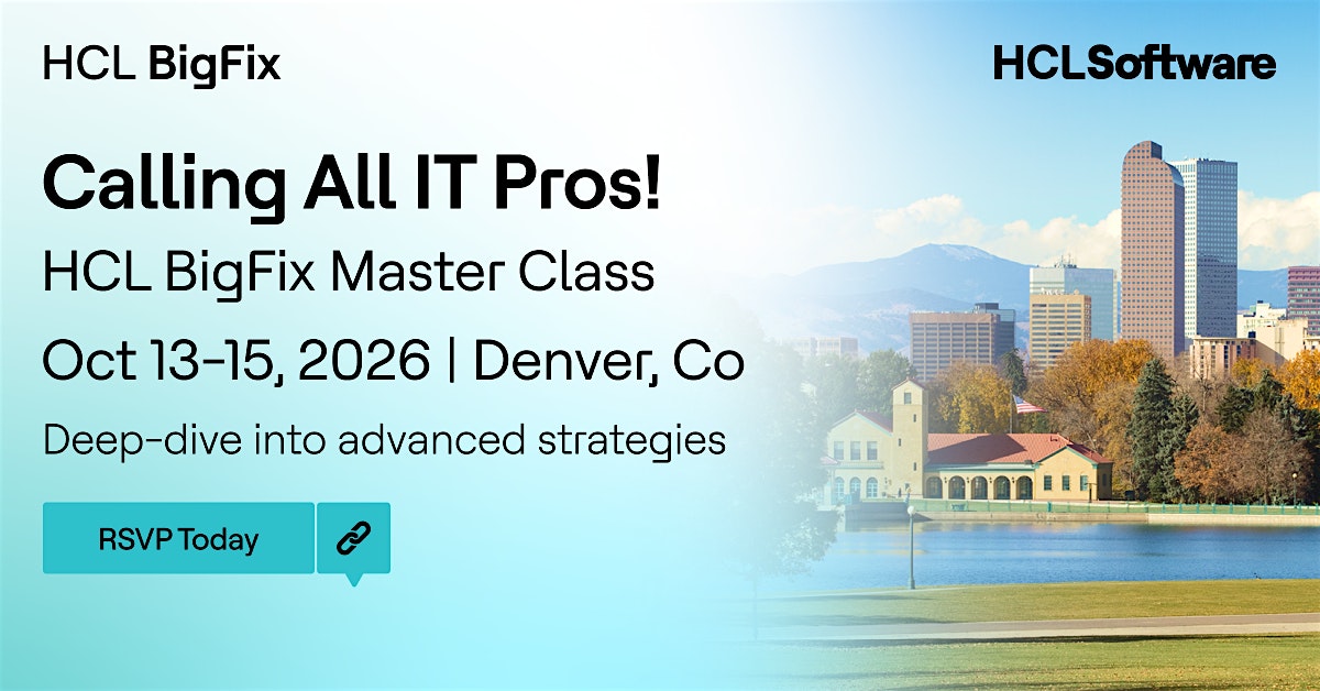 BigFix Master Class Americas October 2026