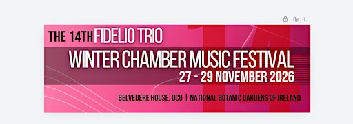 Fidelio Trio Winter Chamber Music Festival 2026