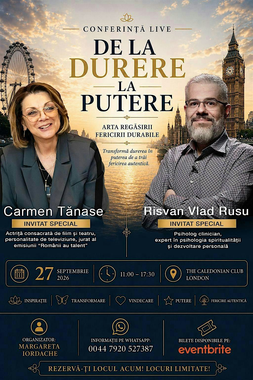 DE LA DURERE LA PUTERE - Arta regasirii fericirii durabile