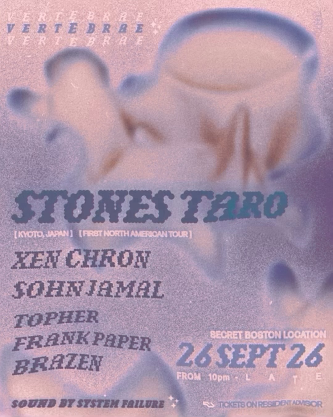 VERTEBRAE 𖠣 Stones Taro [Debut USA Tour]