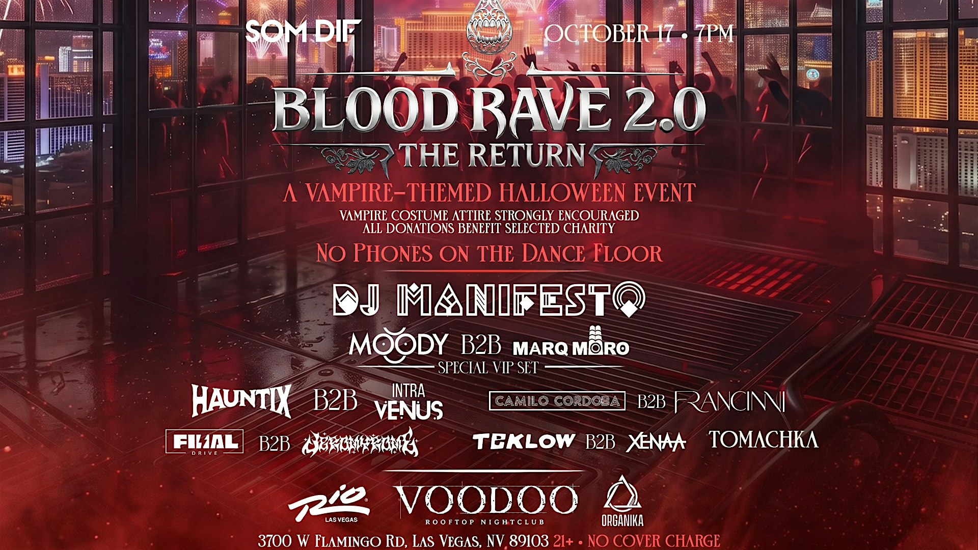 SOM DIF - BLOOD RAVE 2.0 "The Return" - Rooftop Vampire Halloween Party
