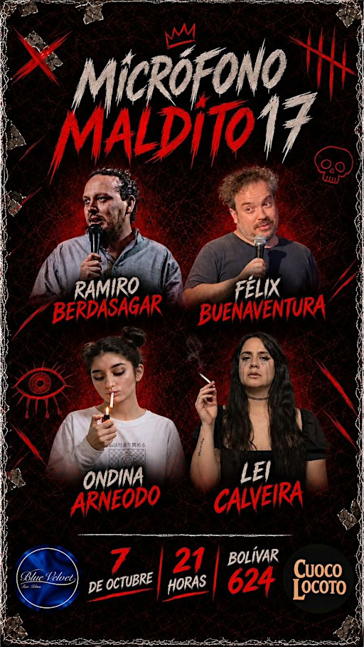 MICROFONO MALDITO  #17  SE GRABA EN VIVO Show de Stand Up