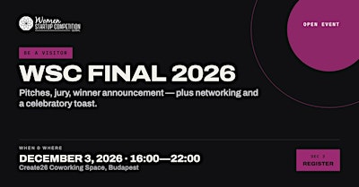 Women Startup Competition – Final 2026 I Visitor Ticket