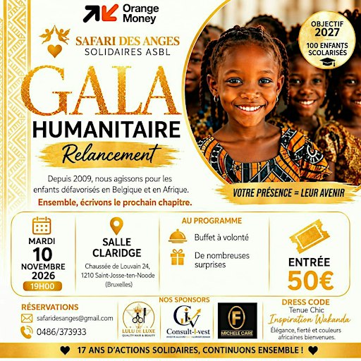Gala Humanitaire - Safari des Anges Solidaires Asbl