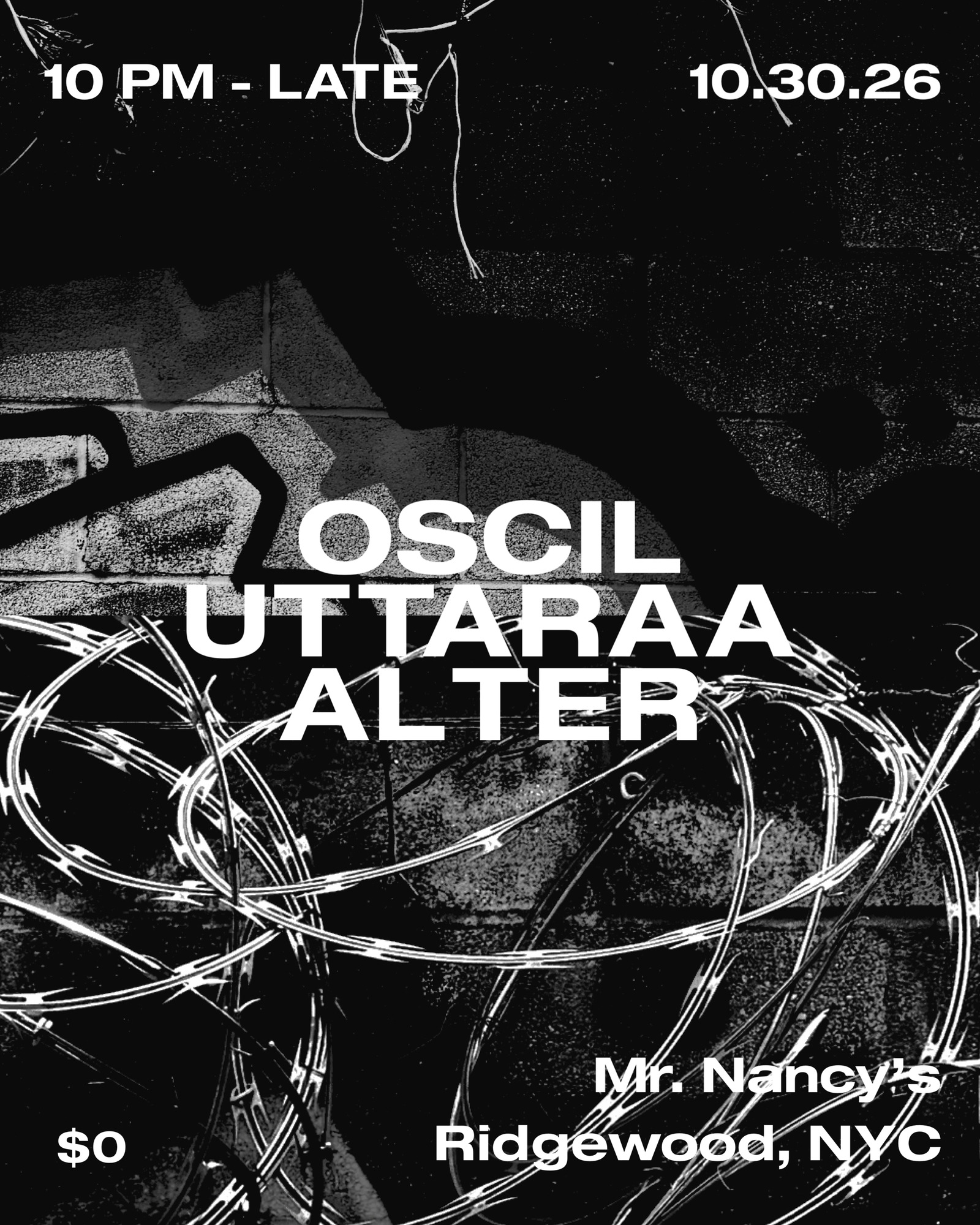 Resonance Halloween: Oscil / Uttaraa / Alter