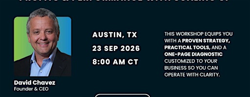 Profits & Performance with Scaling Up - Austin, TX -DC