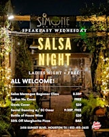 FREE* Speakeasy Salsa Night at Simone | Every Wednesday in Houston 09/30