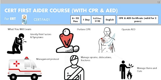 CERT First Aider Course (CFAC) Registration of Interest for Run 466
