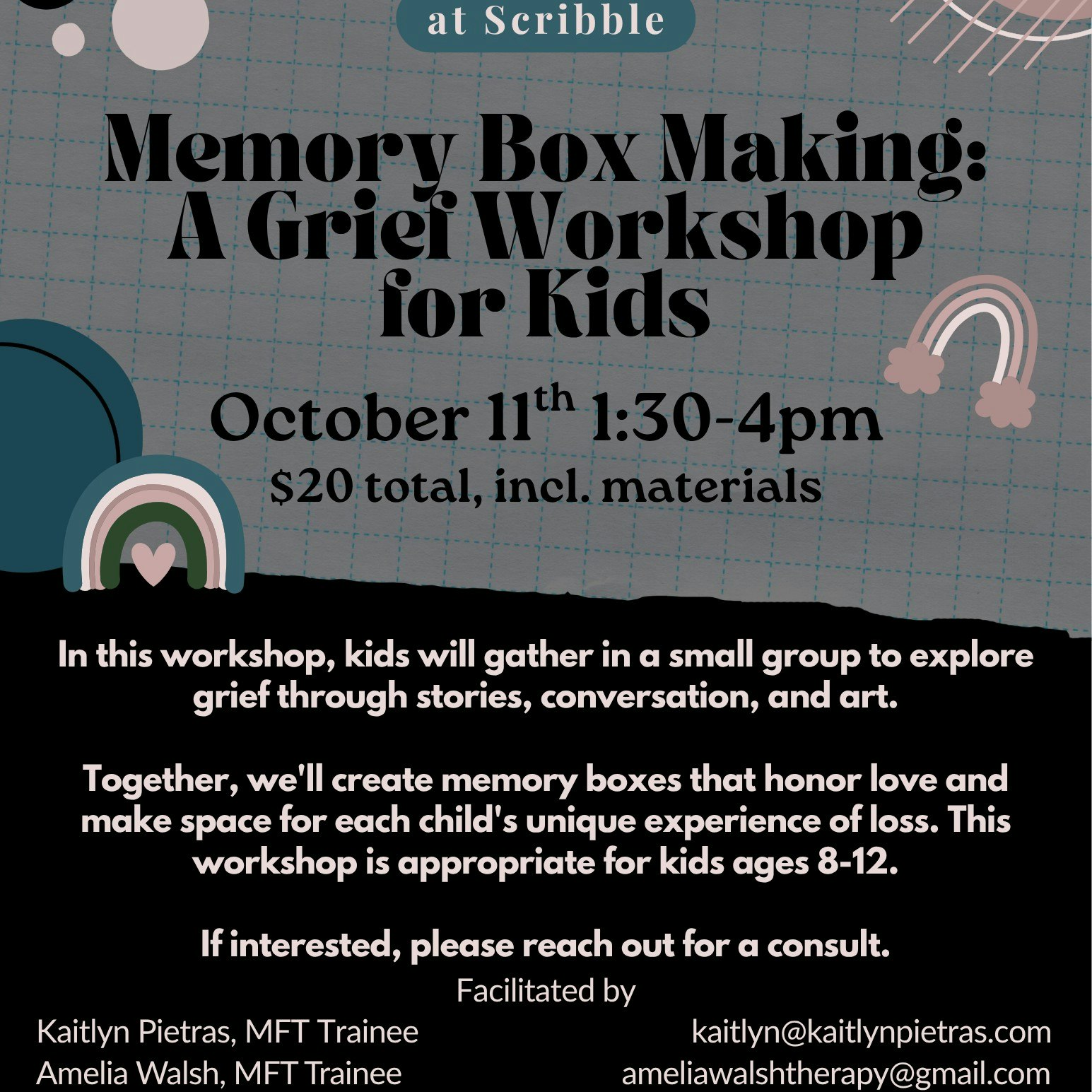 Memory Box Making: A Grief Workshop for Kids