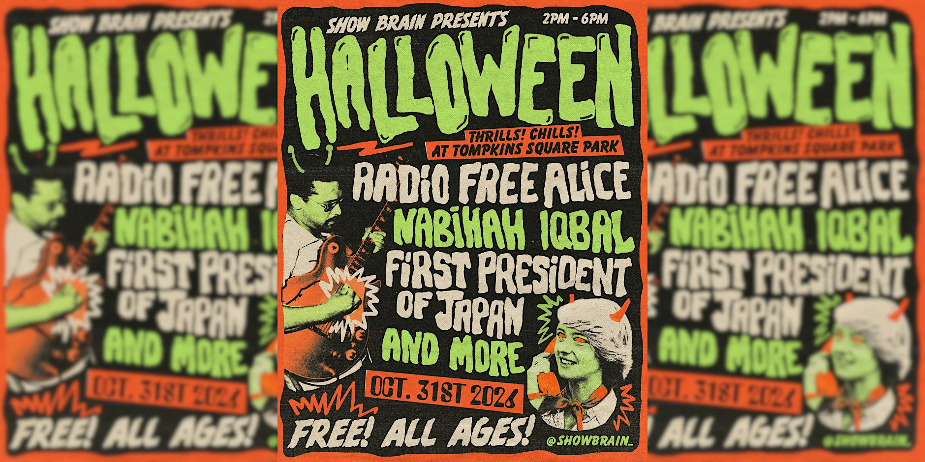 SHOW BRAIN HALLOWEEN AT TOMPKINS SQ PARK!