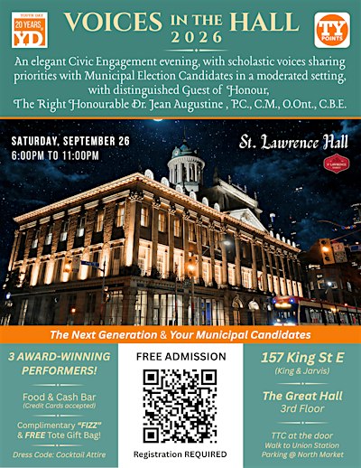 VOICES IN THE HALL 2026 ~ Civic Engagement Evening