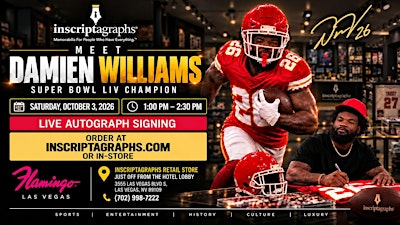 Inscriptagraphs Presents: Damien Williams Autograph Signing in Las Vegas!