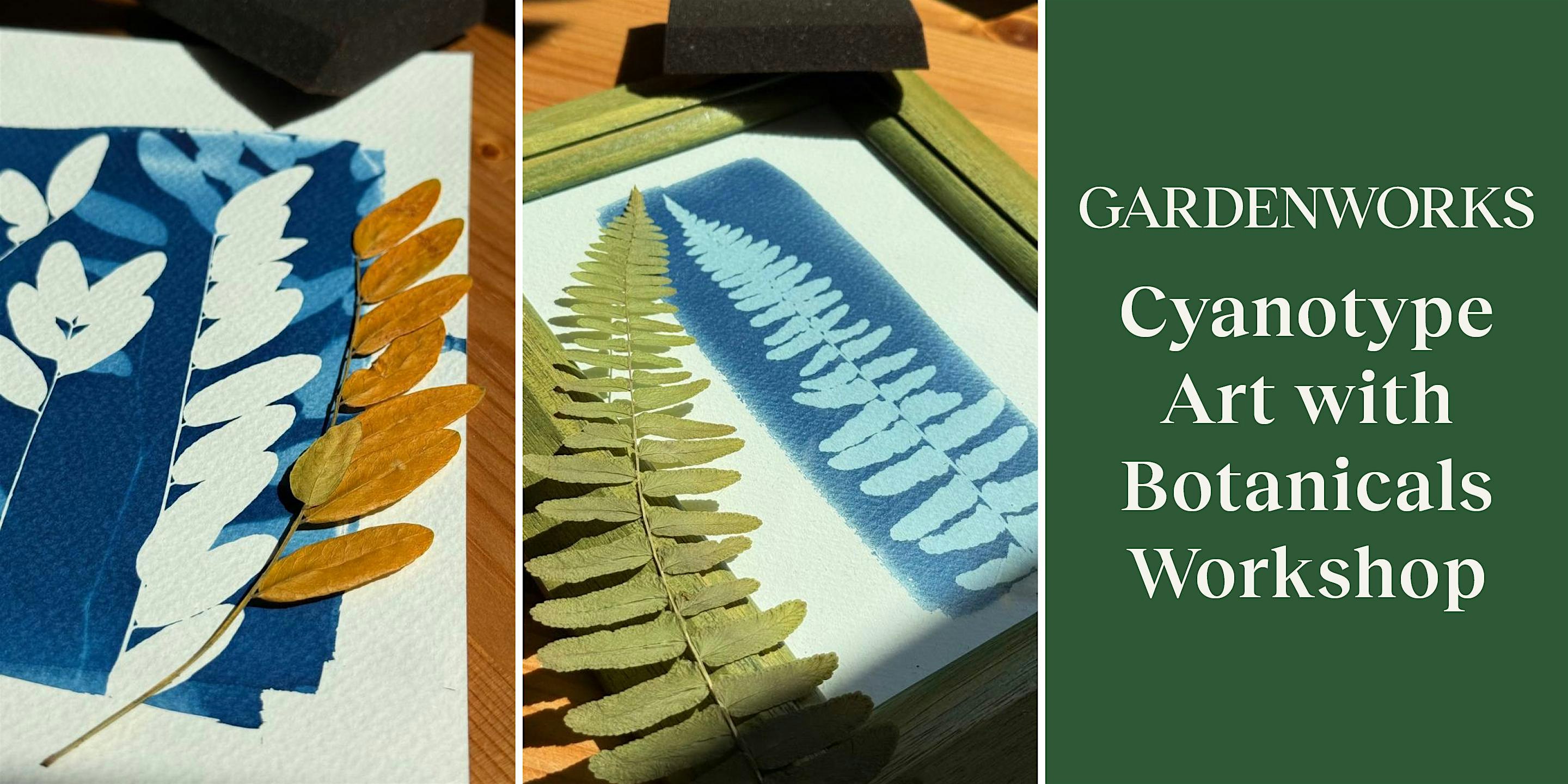 Cyanotype Art with Botanicals Workshop at GARDENWORKS Burnaby-Mandeville
