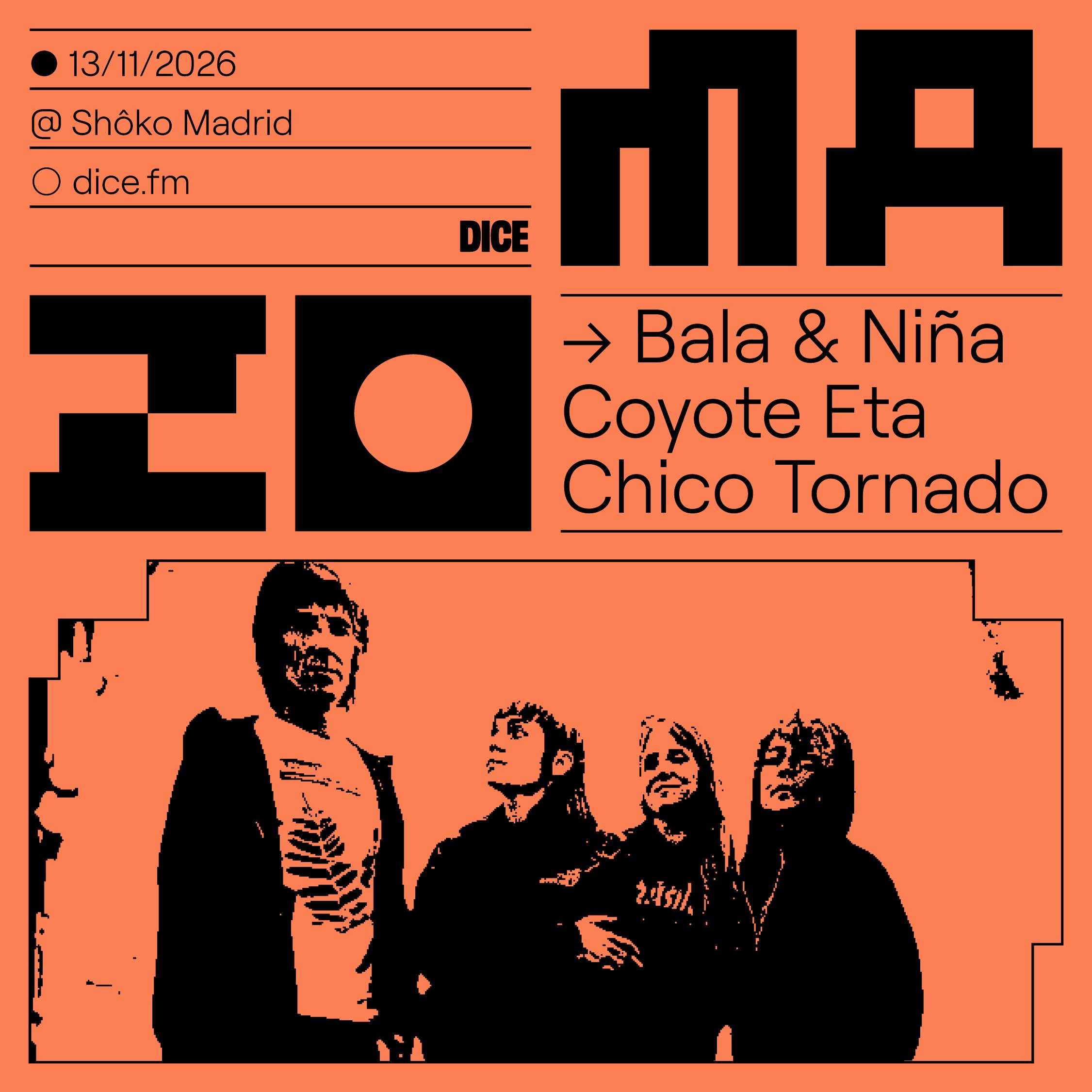  Bala & Niña Coyote Eta Chico Tornado en MAZO