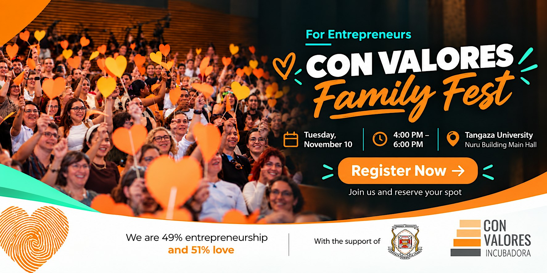 CON VALORES Family Fest. Where entrepreneurs connect and crush it