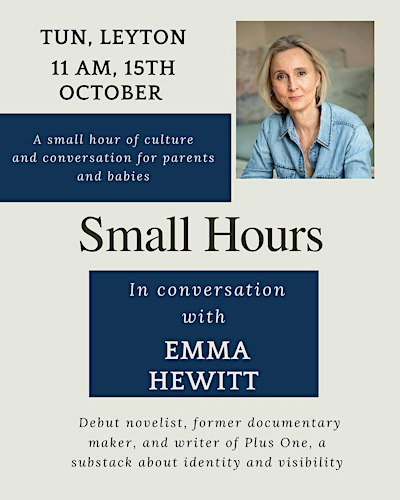 Small Hours: in conversation with Emma Hewitt