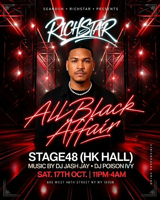 RICHSTAR  ANNUAL ALL BLACK BIRTHDAY AFFAIR @STAGE48