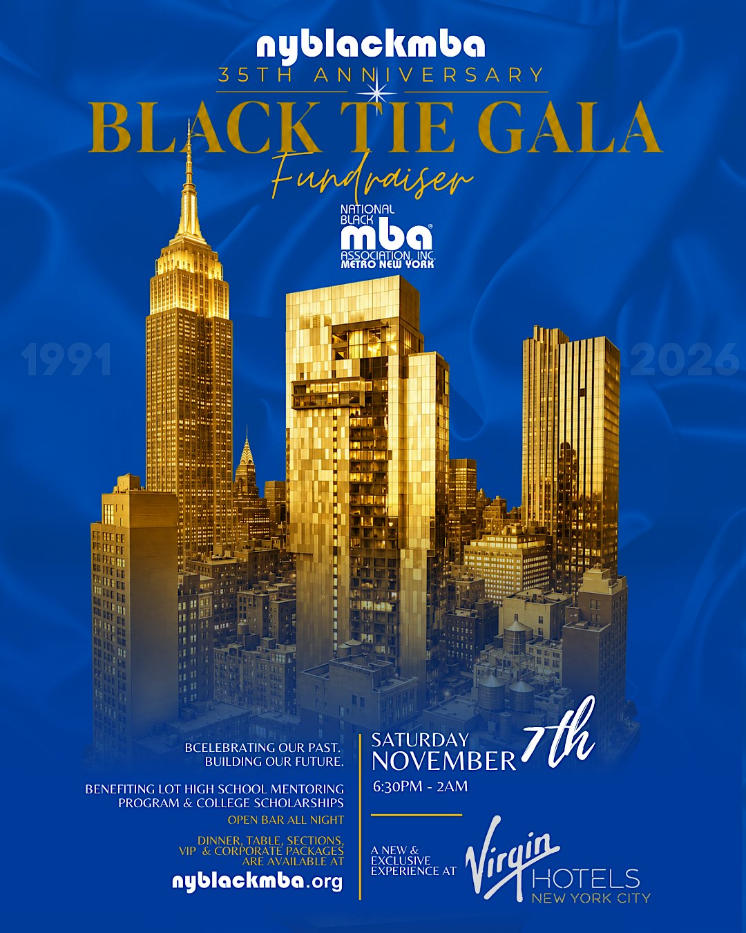 NYBLACKMBA 35th Anniversary Black Tie Gala Fundraiser