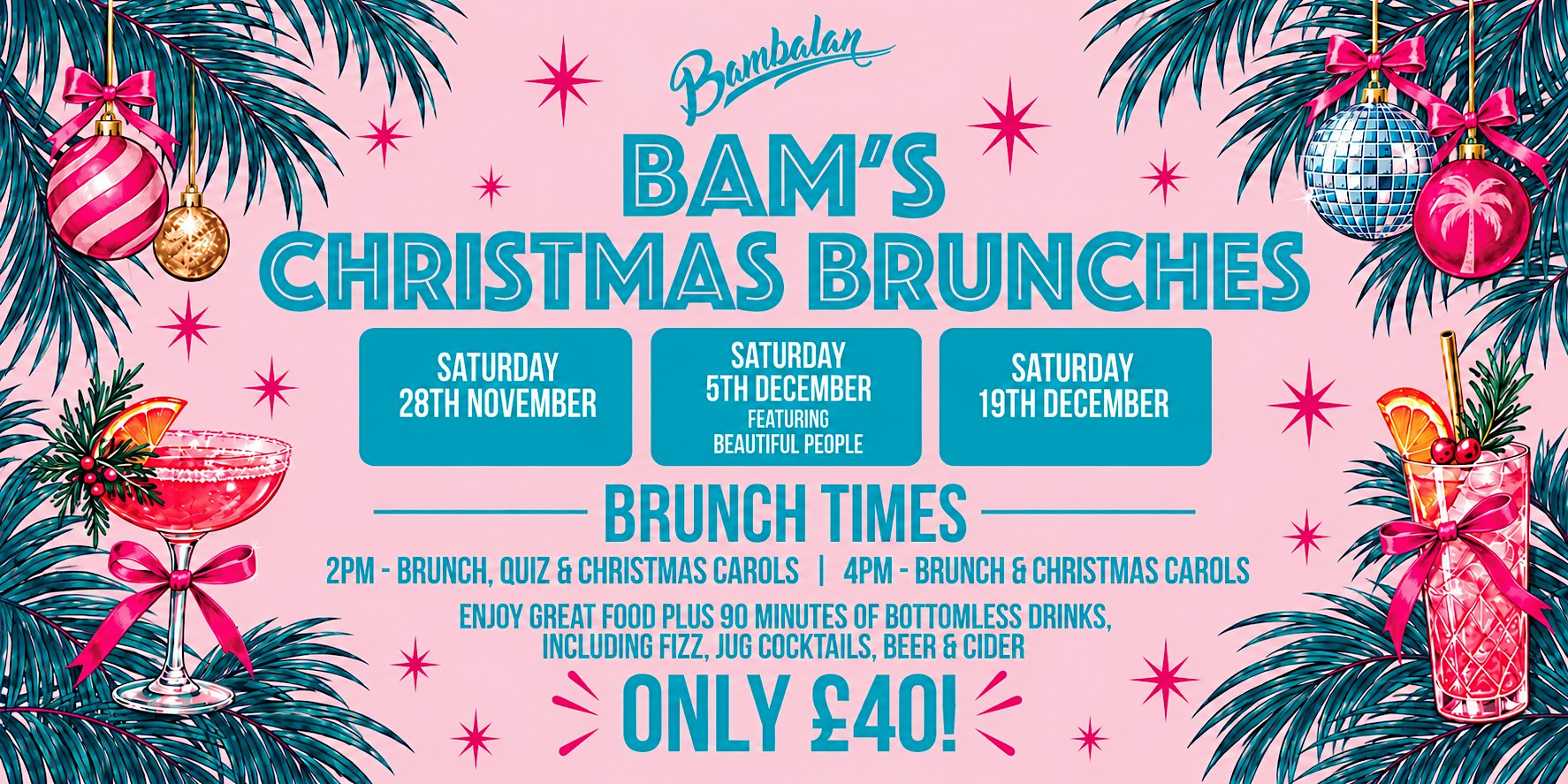 Bam's Christmas Brunch – Featuring Beautiful People