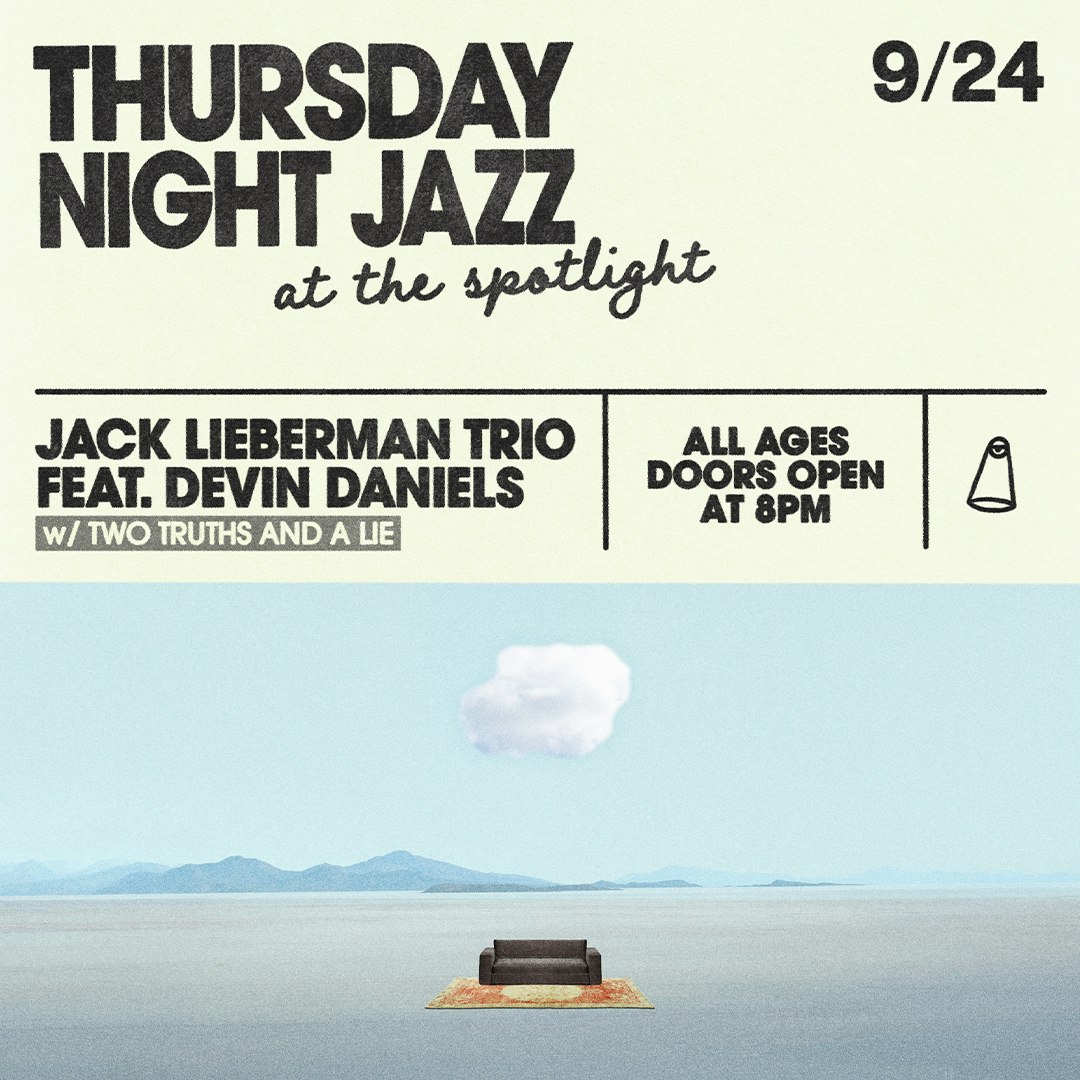 Thursday Night Jazz: Jack Lieberman w Devin Daniel