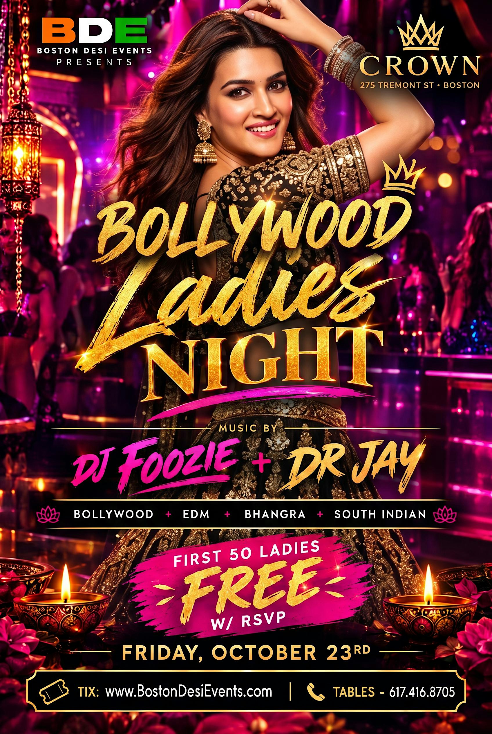 BOLLYWOOD LADIES NIGHT @ CROWN NIGHTCLUB