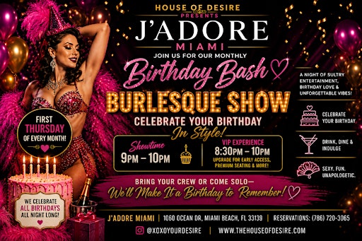Birthday Bash Burlesque Show