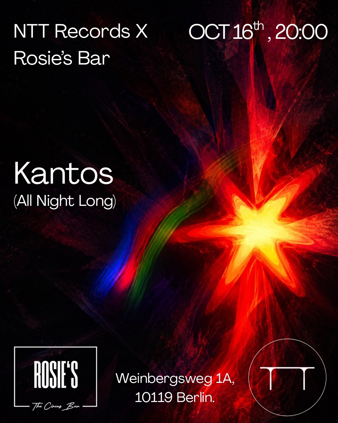 NTT Records X Rosie's Bar presents: Kantos (all night long)