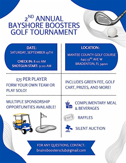 2nd Annual Bayshore Boosters Golf Scramble