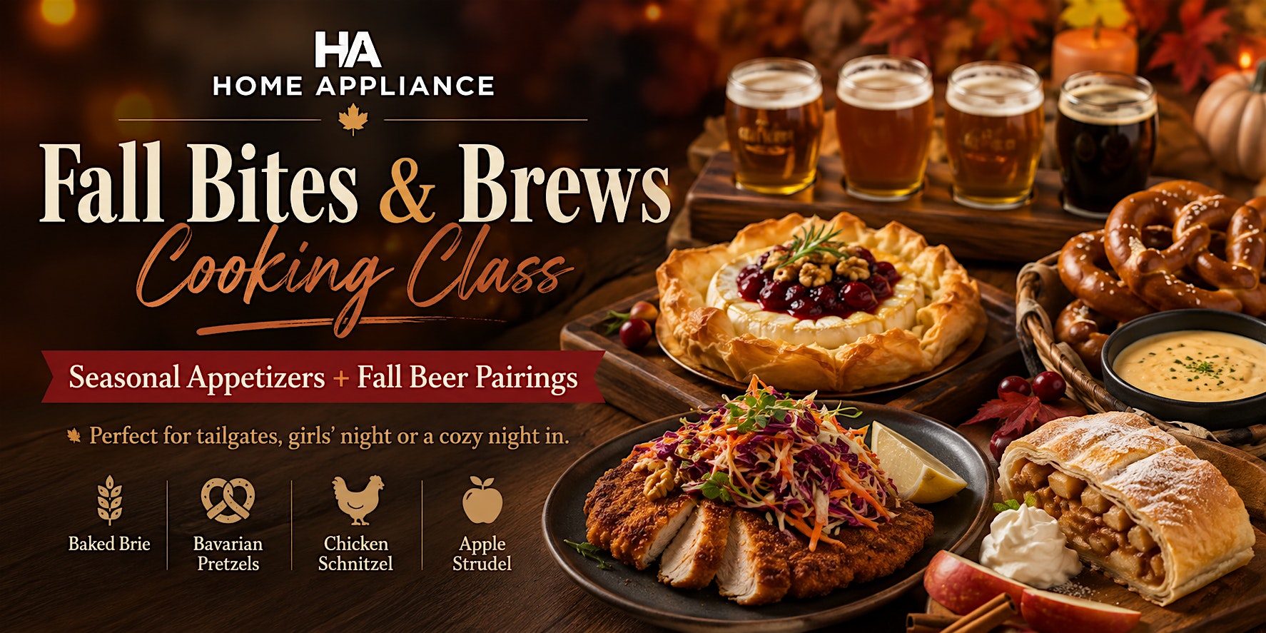 Fall Bites & Brews Cooking Class ~ Twinsburg