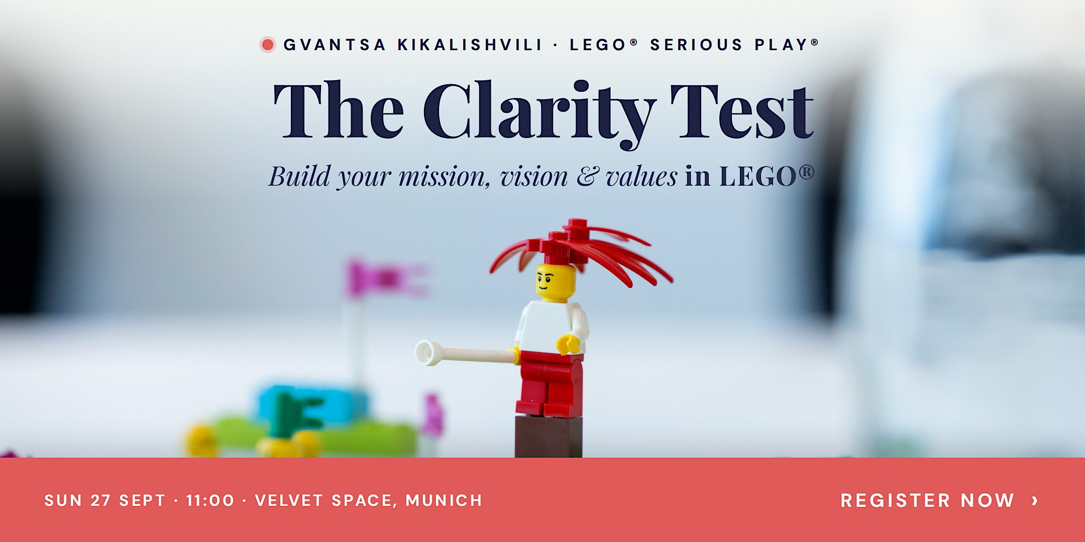 The Clarity Test  - Build your Mission, Vision & Values in LEGO