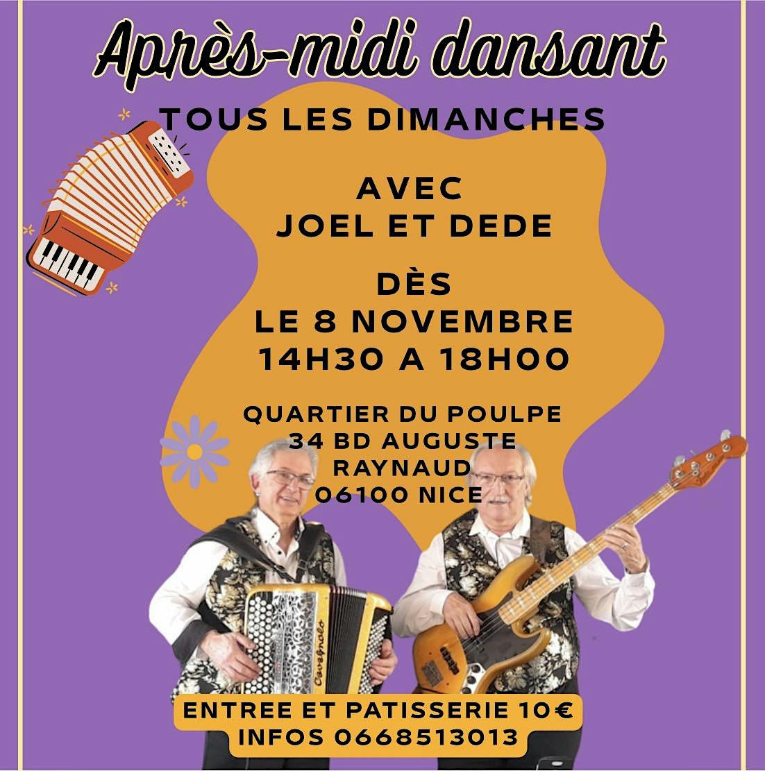 Après-midi dansant avec Joël et Dédé à Nice