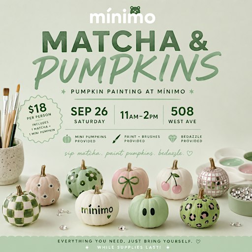 Matcha & Pumpkin Painting