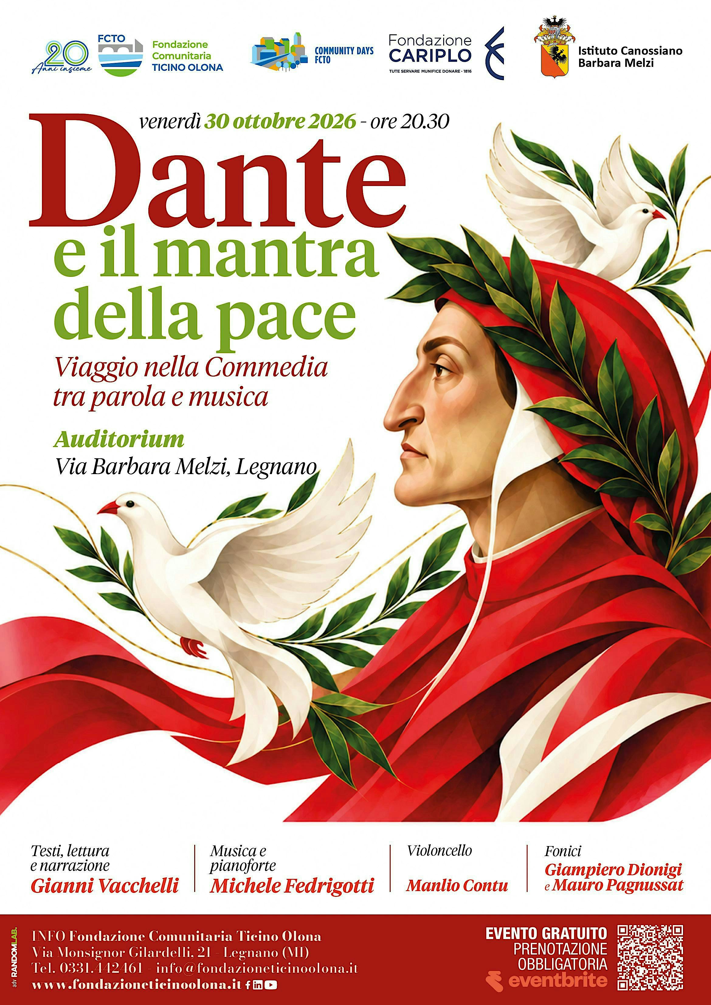DANTE E IL MANTRA DELLA PACE - Viaggio nella Commedia tra parola e musica