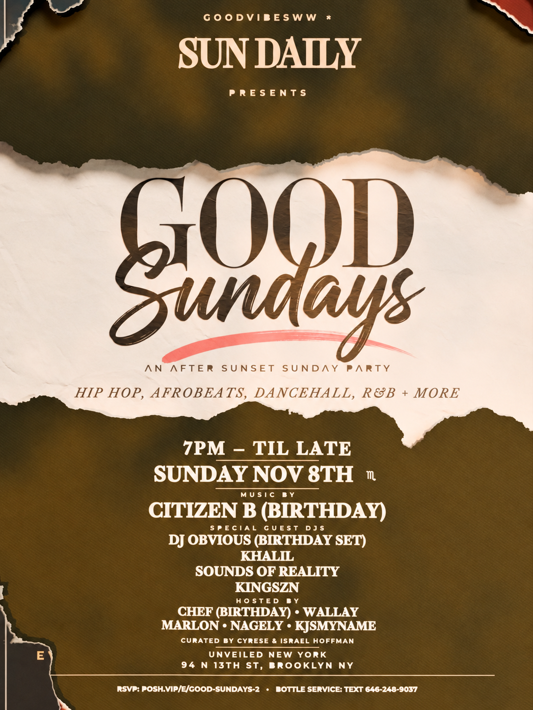 Good Sundays @ Unveiled New York