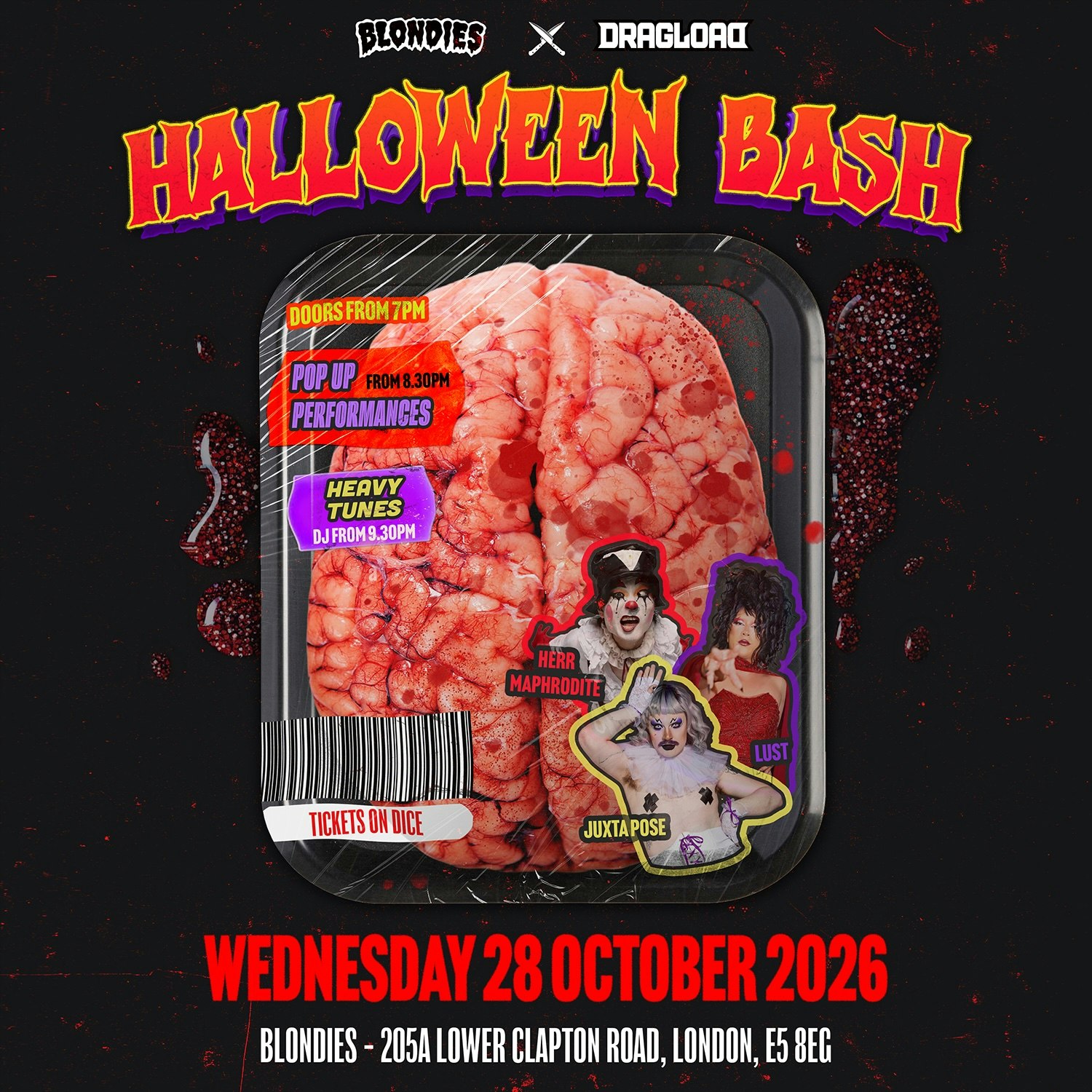 DRAGLOAD X BLONDIES HALLOWEEN BASH 