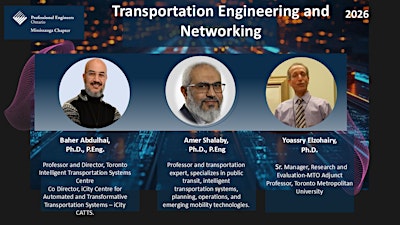 PEO Mississauga – Transportation Engineering, Networking & Dinner Event