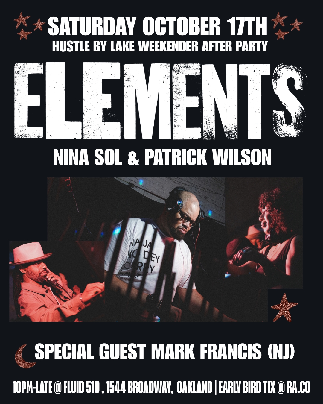 ELEMENTS with Mark Francis, nina sol & Patrick Wilson