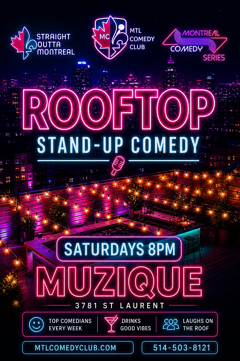 ROOFTOP  STAND-UP COMEDY SHOW  | SATURDAYS | ENGLISH STAND-UP COMEDY SHOW
