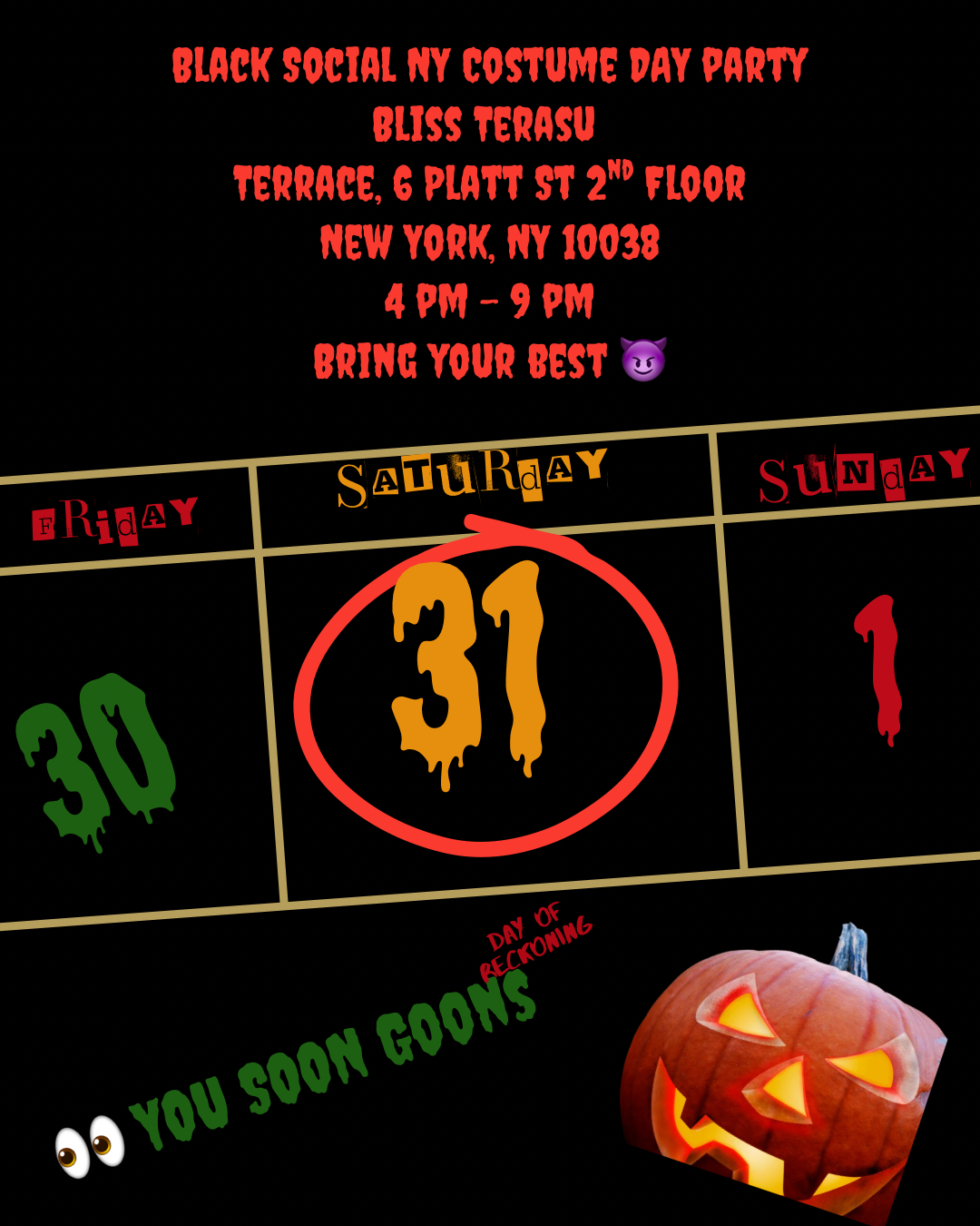 Halloween Costume Day Party @ Bliss Terasu