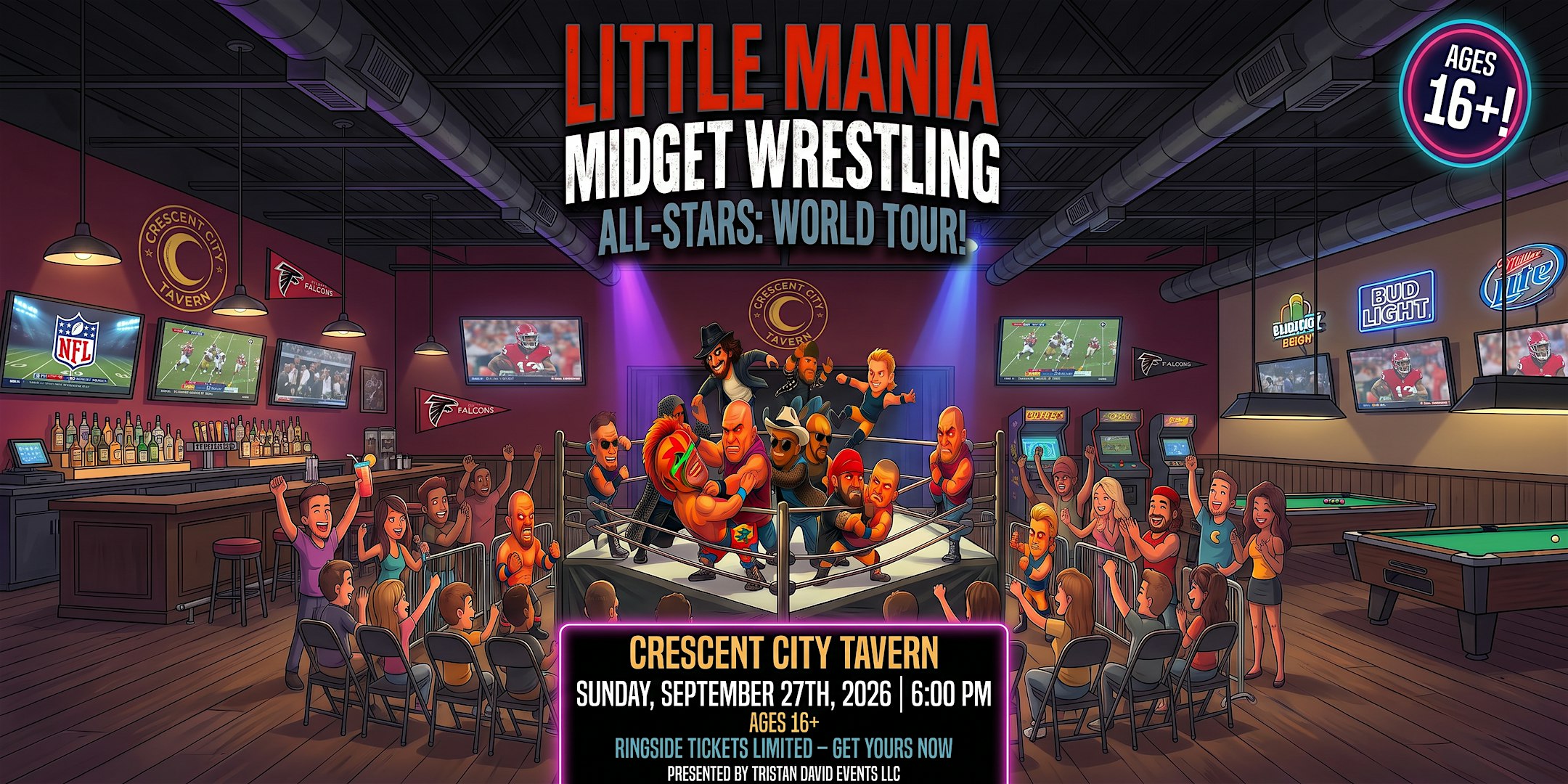 Dalton GA - Midget Mayhem / Little Mania Mini Wrestling! (Ages 16+)