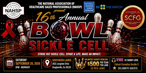 NAHSP Presents: OFFICIAL 16th  Annual Bowl for Sickle Cell Event