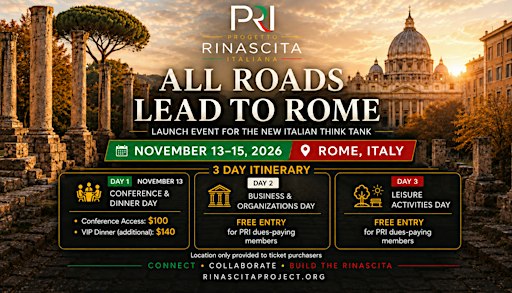 Rinascita 2026 - All Roads Lead to Rome