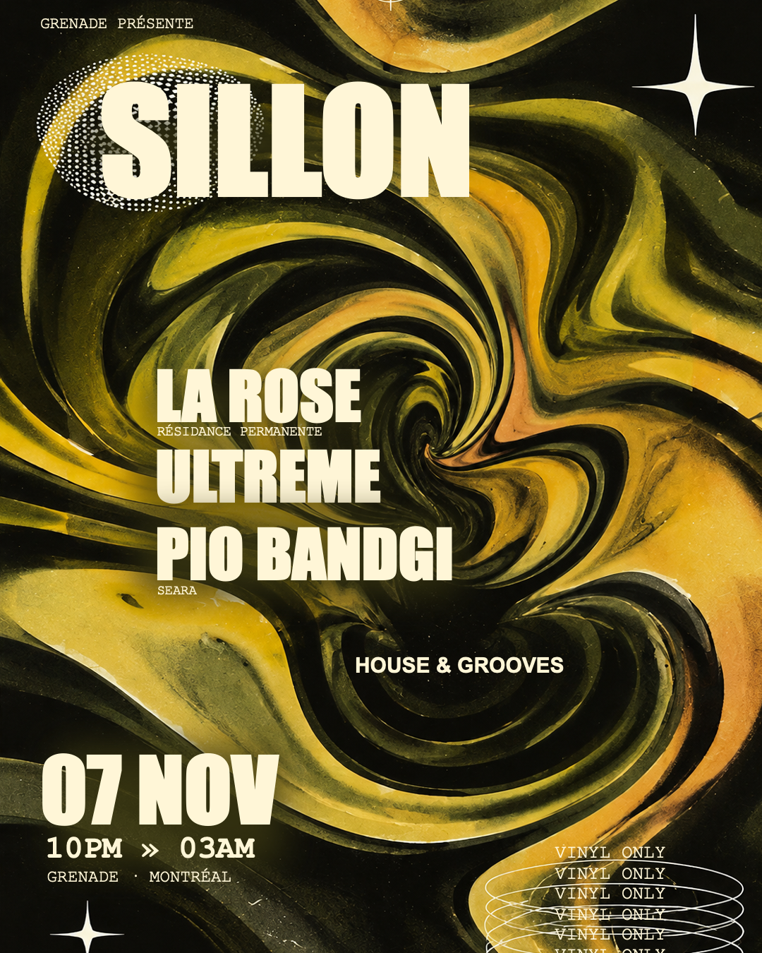 SILLON #01: Vinyl Only with La Rose, Ultreme & Pio Bandgi